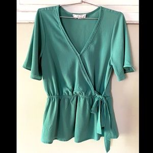Green blouse
